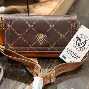 Valentino Orlandi Brown Crossbody Bag